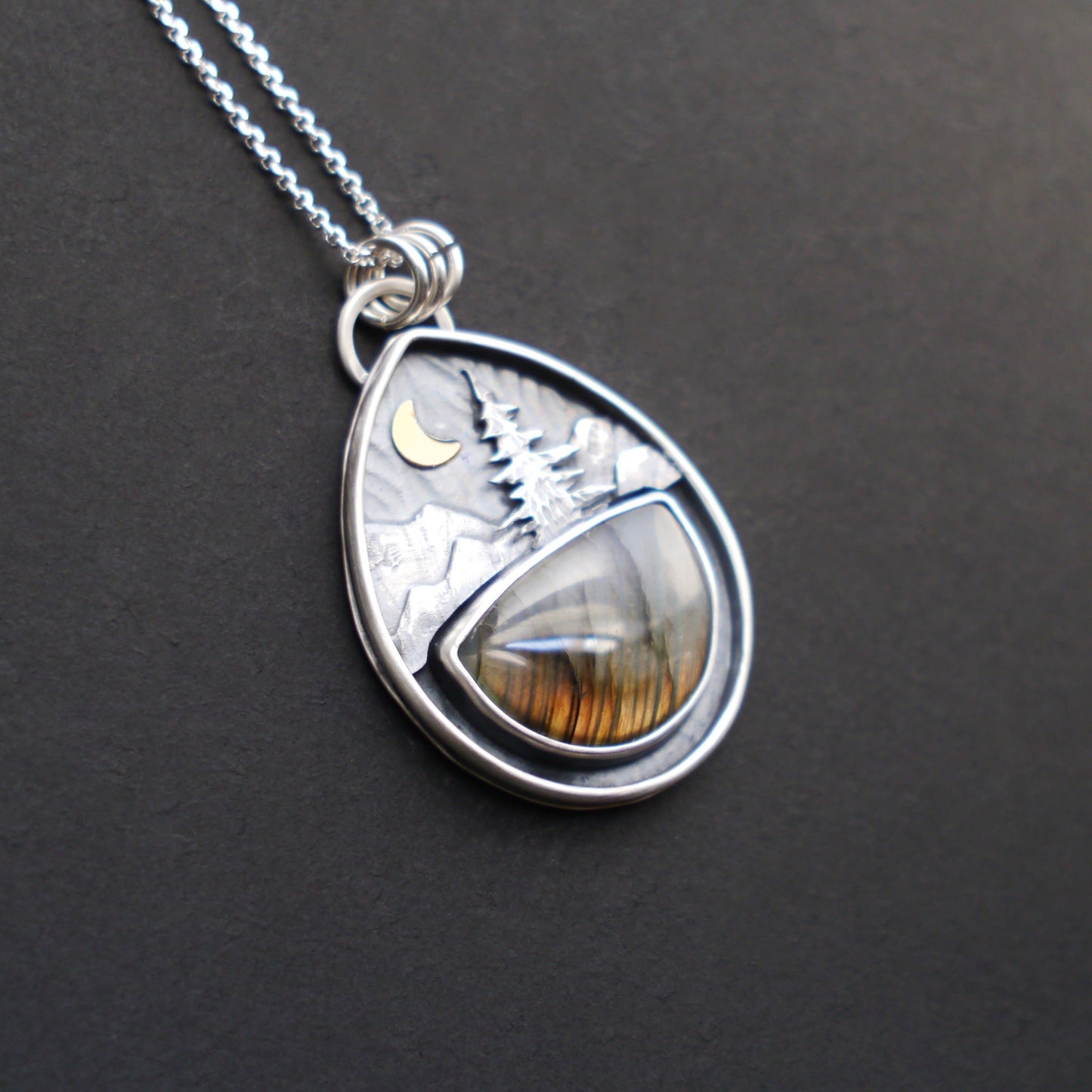 Labradorite Mountain Moonlight Pendant (10)