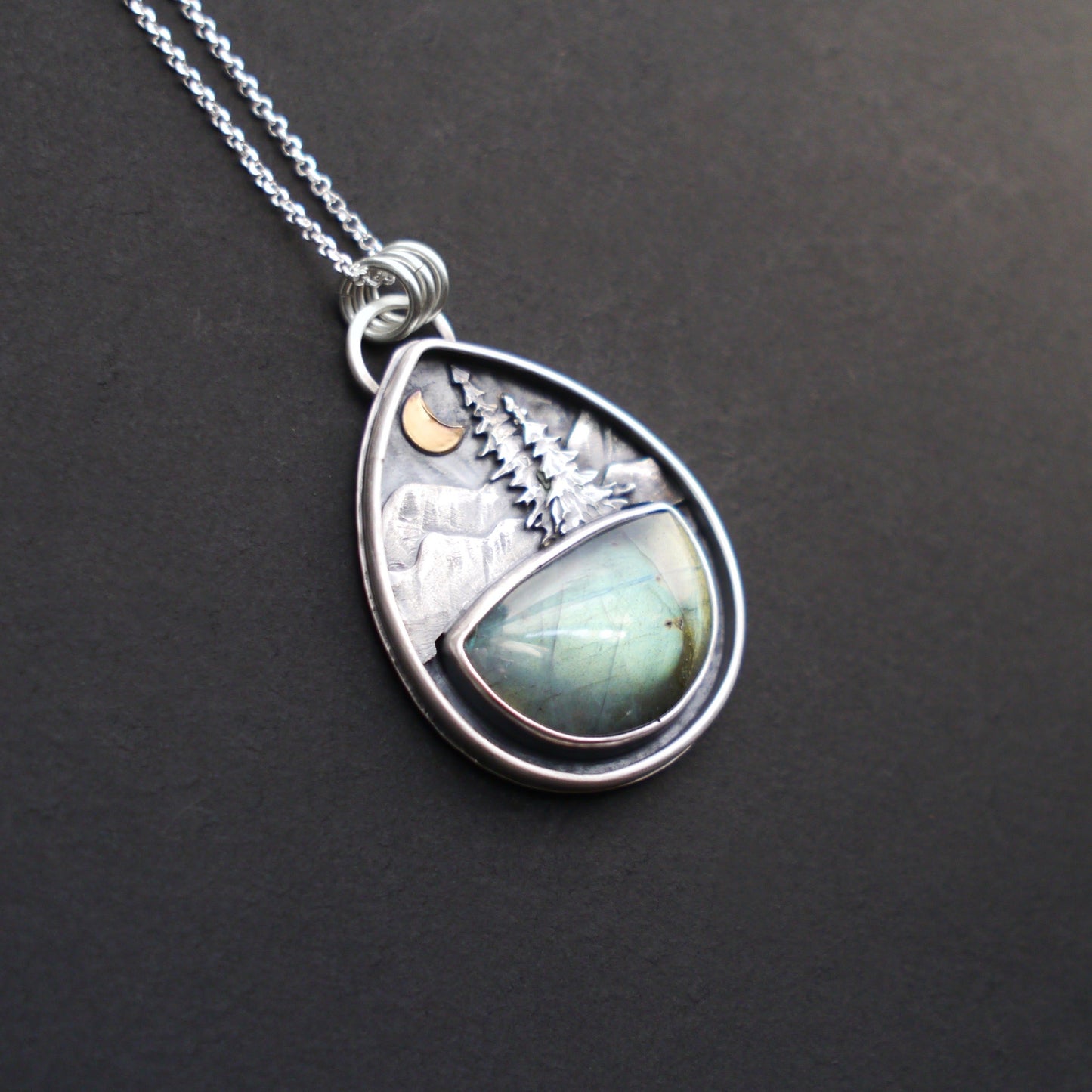 Labradorite Mountain Moonlight Pendant