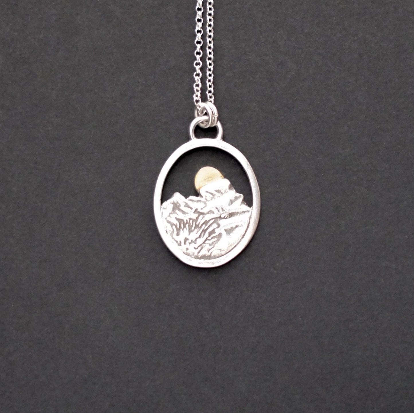 Rocky Mountain Vistas Oval Pendant