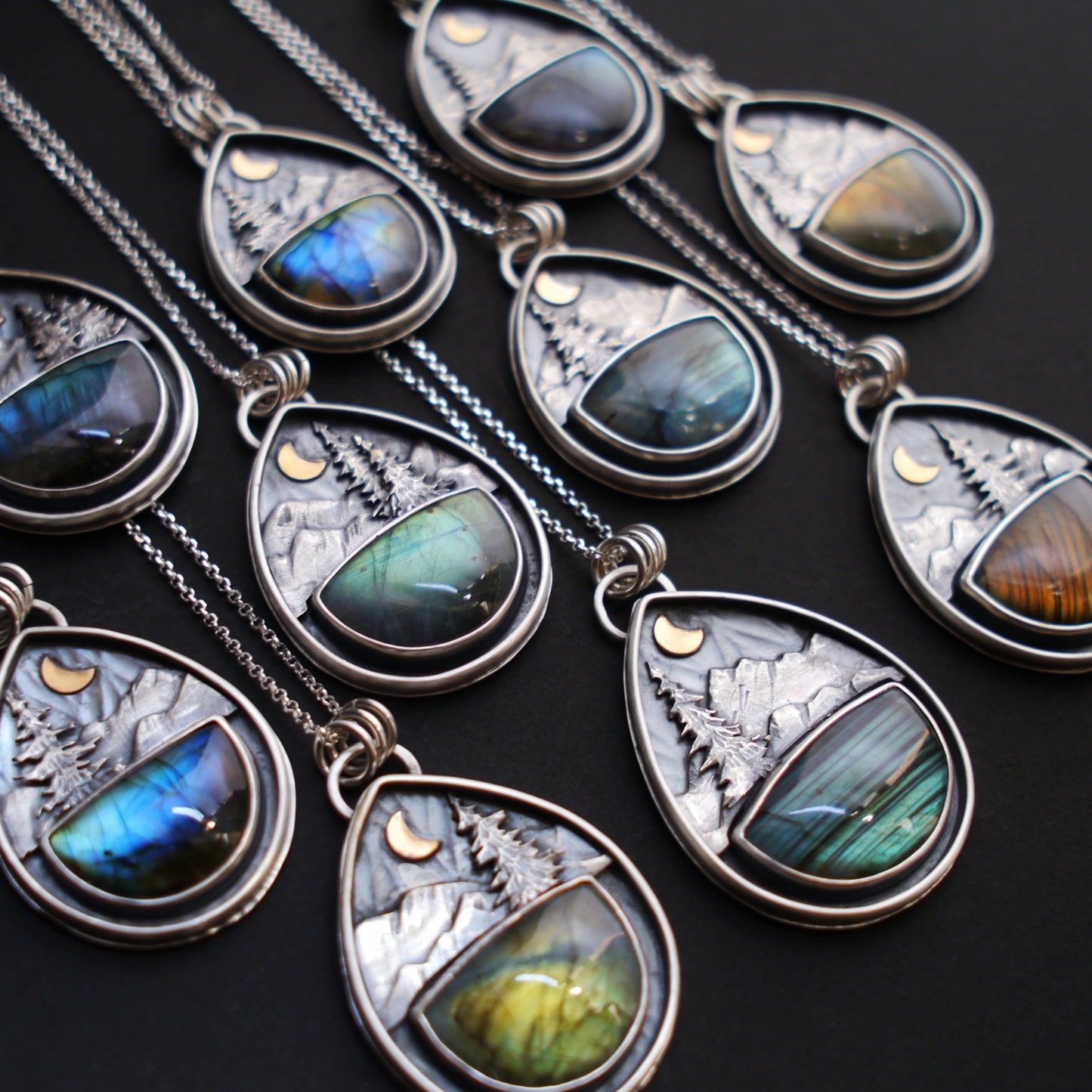 Labradorite Mountain Moonlight Pendant (6)