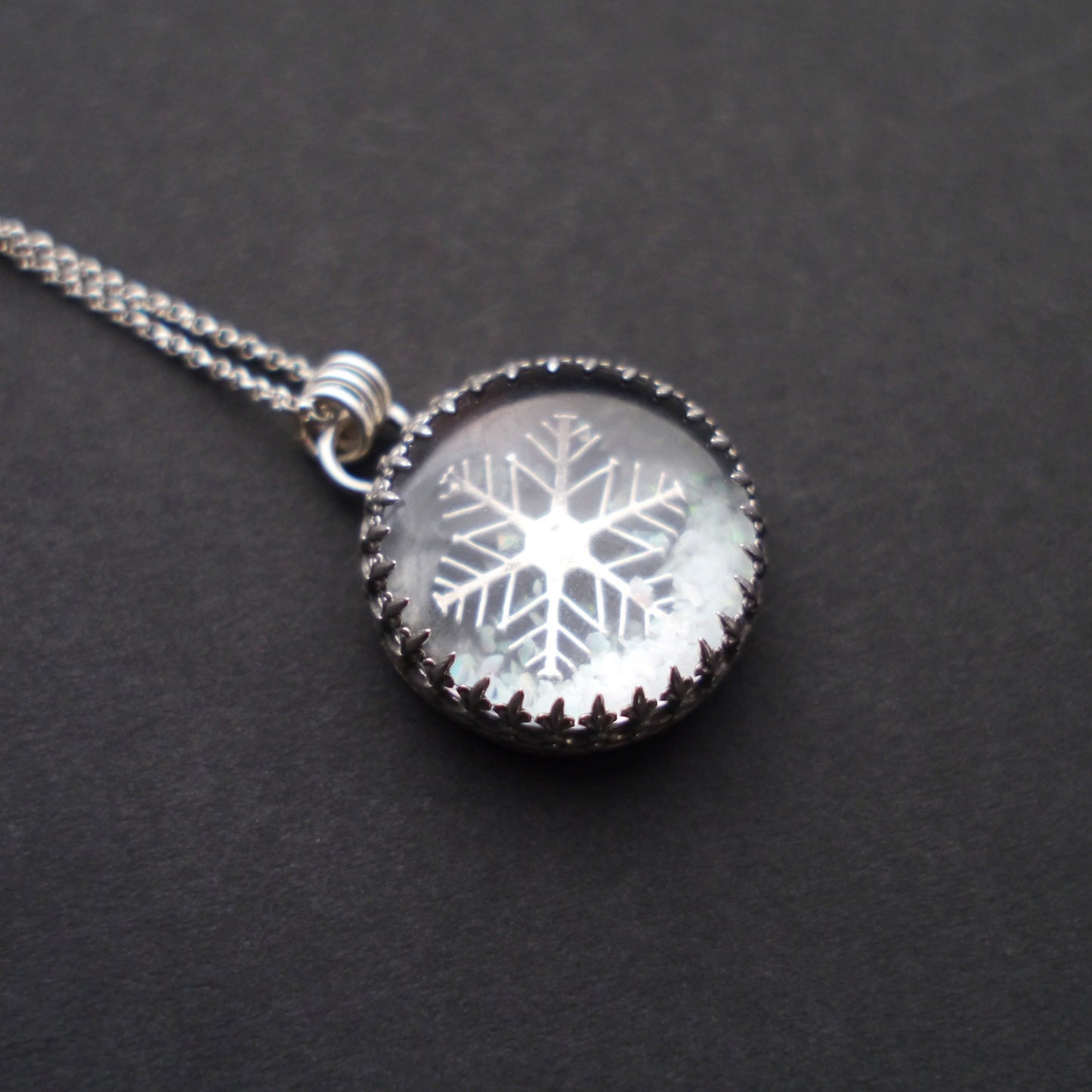 Winter Wonderland Snow Globe Pendant