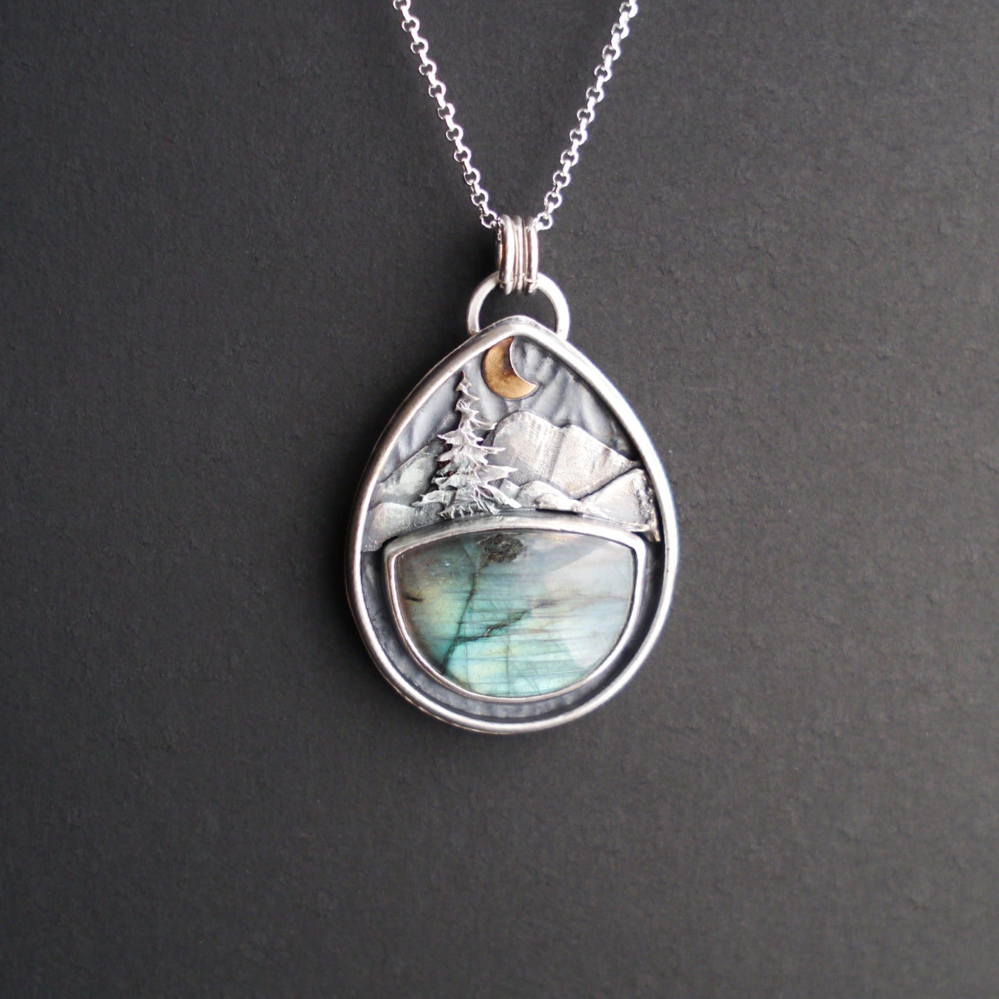 Labradorite Mountain Moonlight Pendant (4)