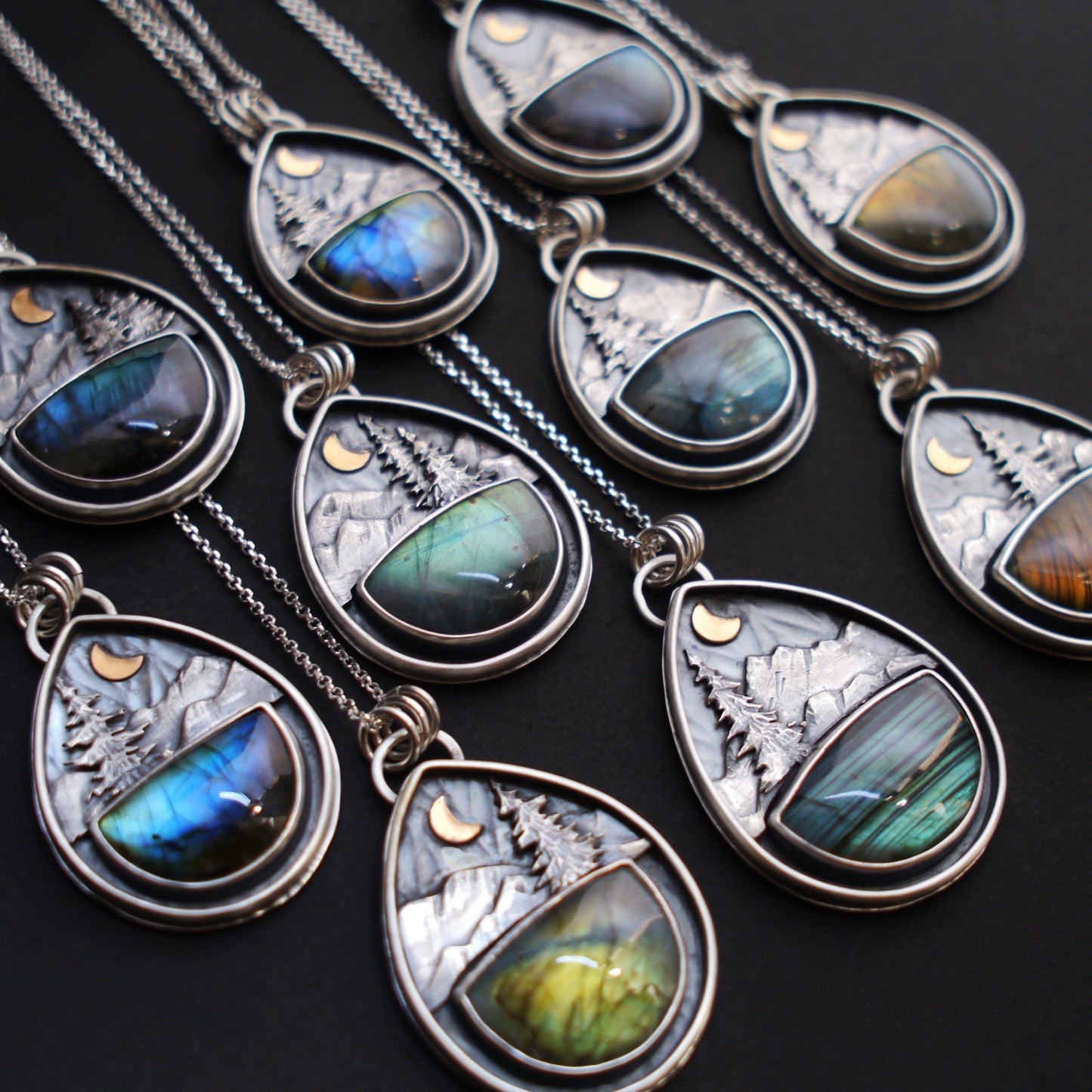 Labradorite Mountain Moonlight Pendant (10)