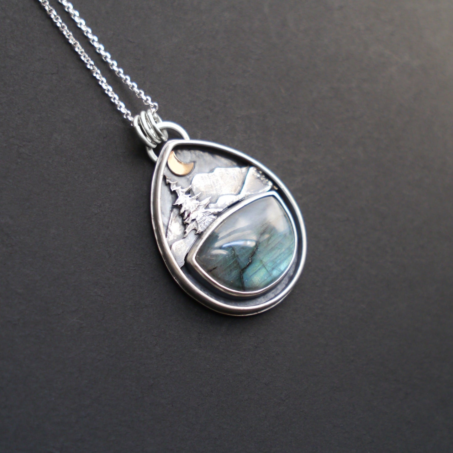 Labradorite Mountain Moonlight Pendant (4)