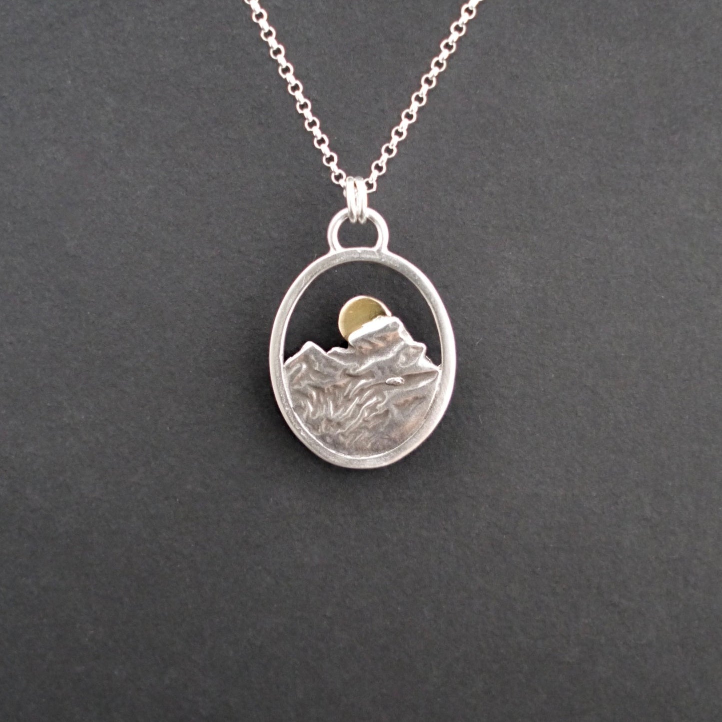 Rocky Mountain Vistas Oval Pendant