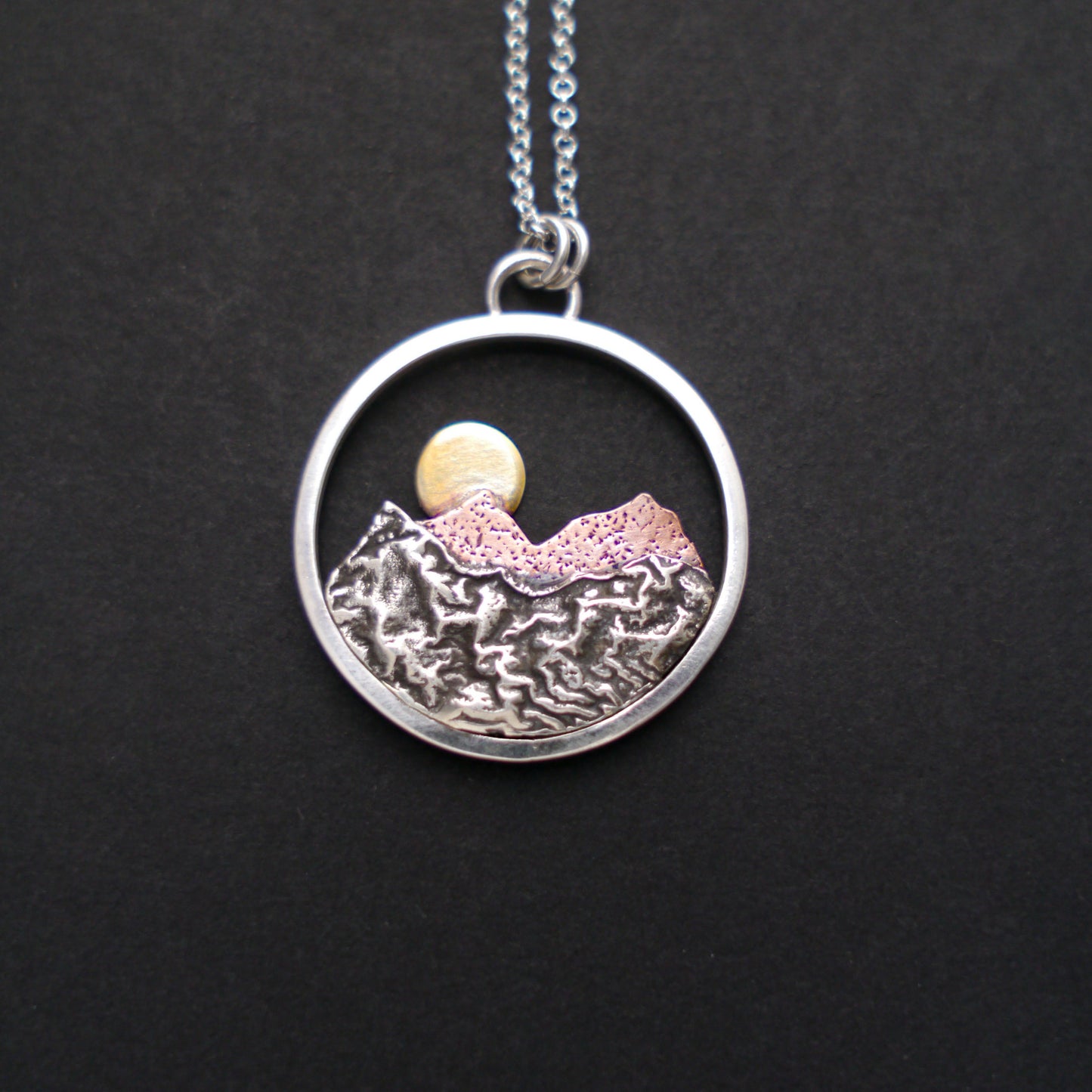 Rocky Mountain Vistas Round Pendant
