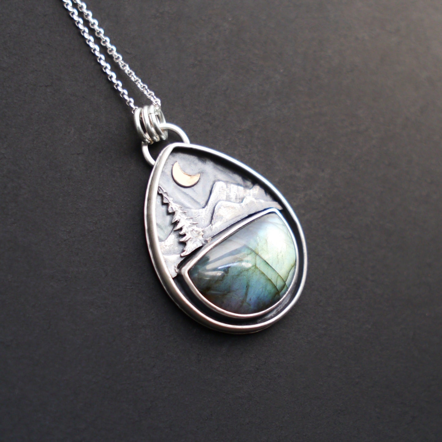 Labradorite Mountain Moonlight Pendant