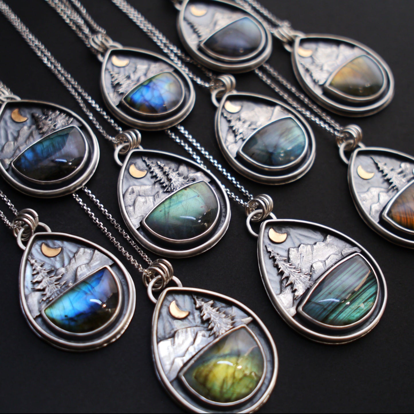 Labradorite Mountain Moonlight Pendant
