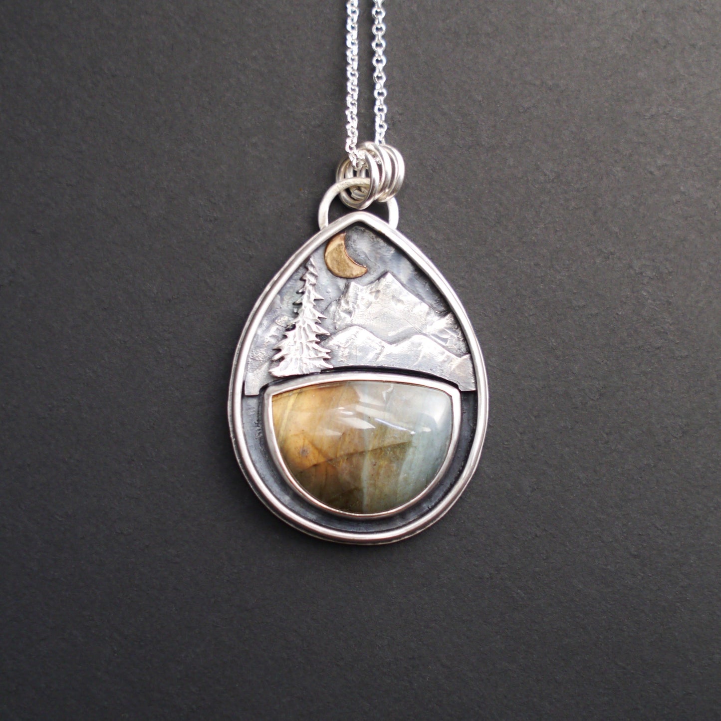 Labradorite Mountain Moonlight Pendant (3)