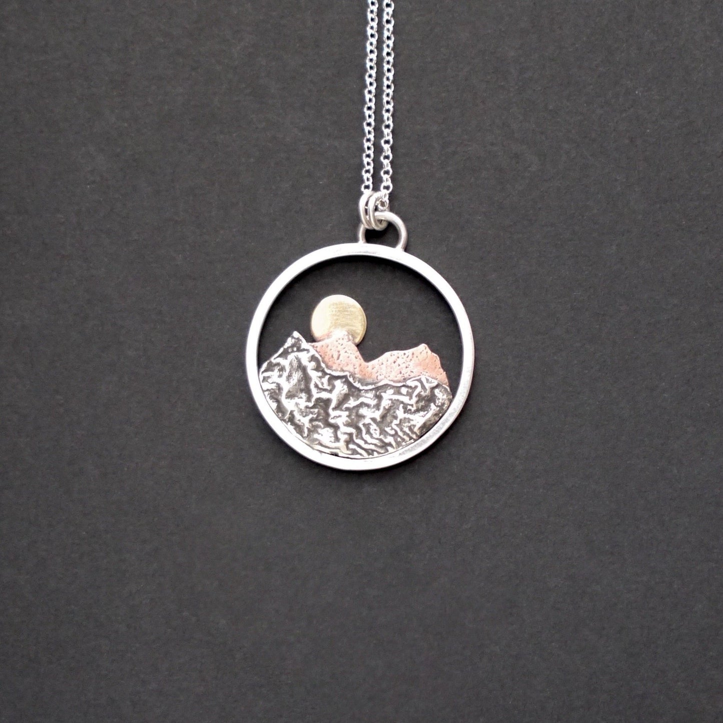 Rocky Mountain Vistas Round Pendant