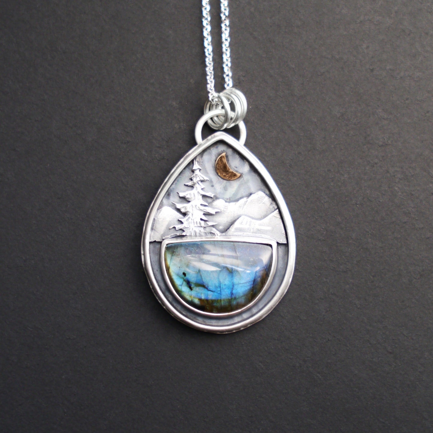 Labradorite Mountain Moonlight Pendant (8)
