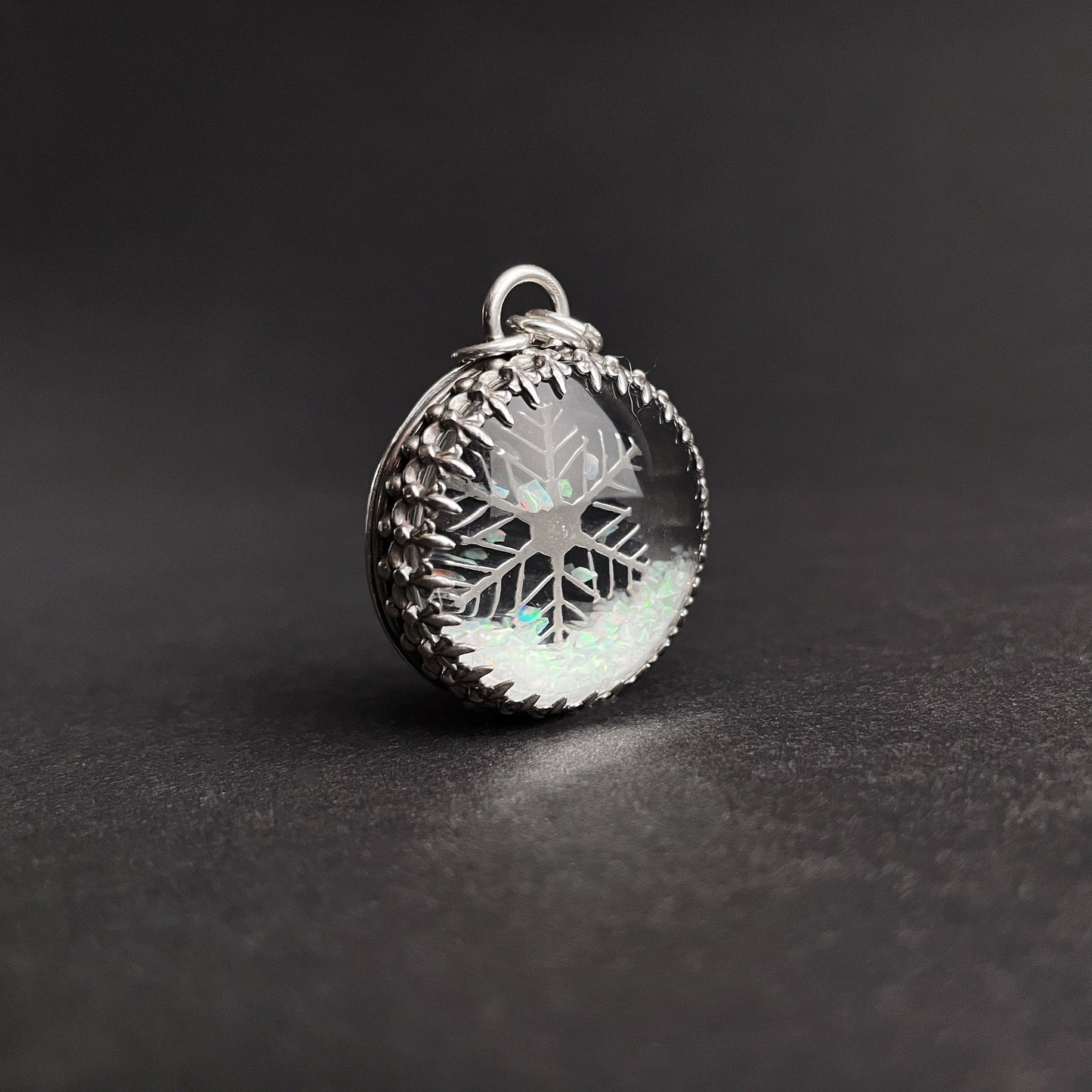 Winter Wonderland Snow Globe Pendant