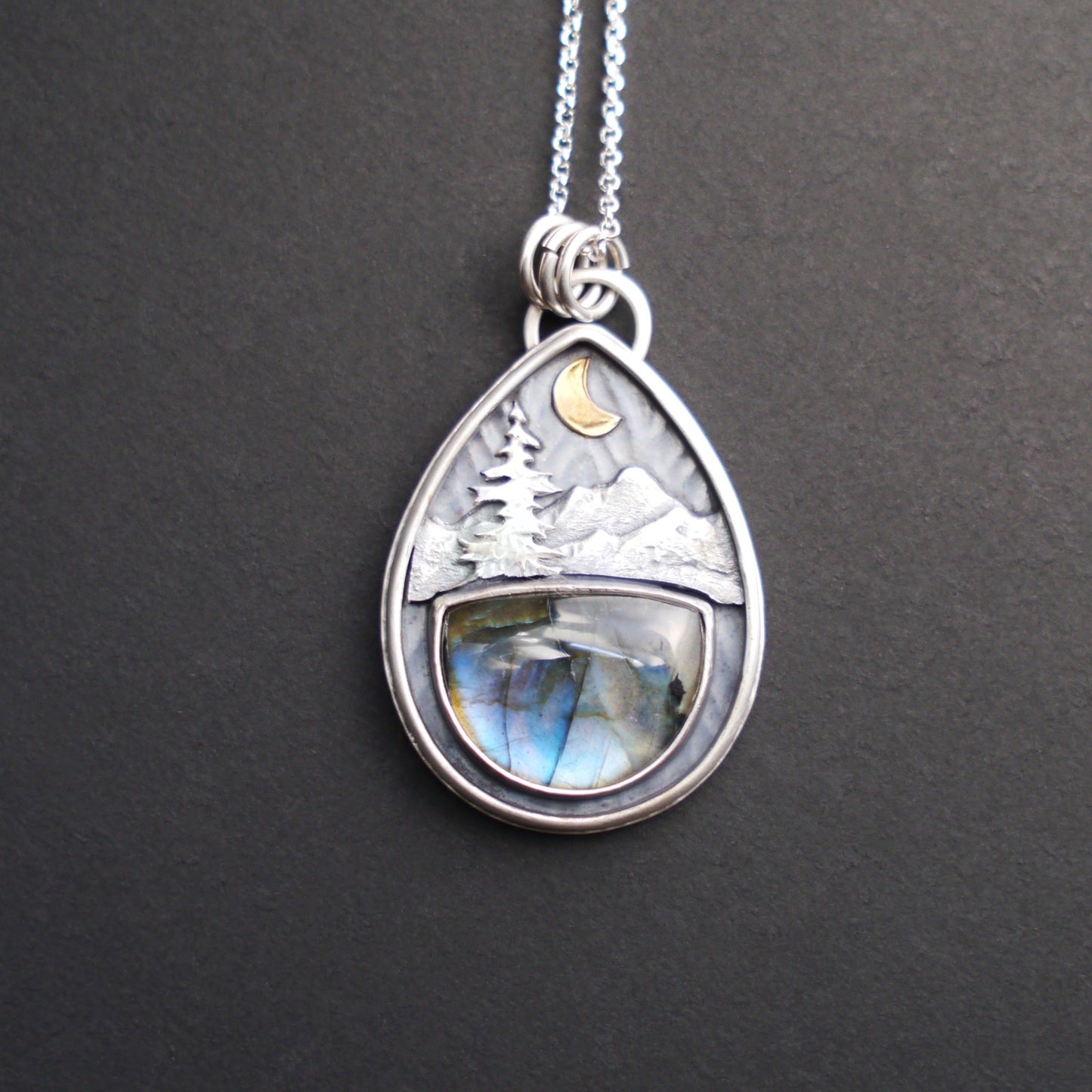 Labradorite Mountain Moonlight Pendant