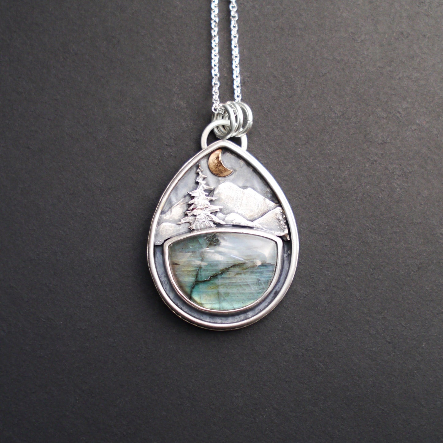 Labradorite Mountain Moonlight Pendant (4)