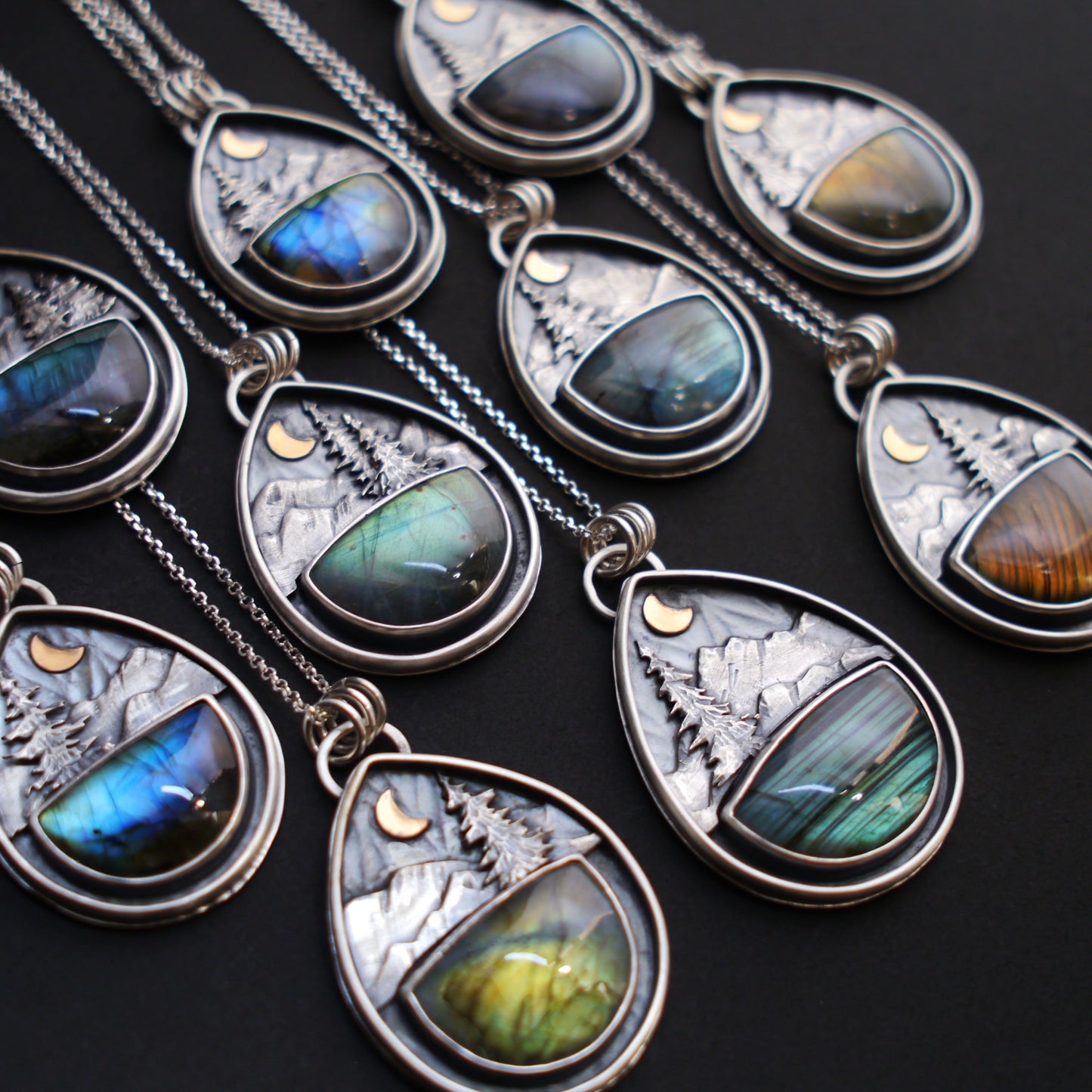 Labradorite Mountain Moonlight Pendant