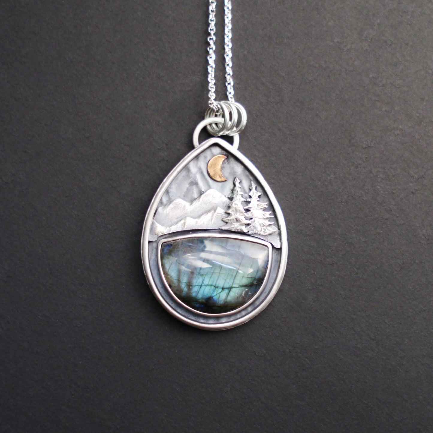 Labradorite Mountain Moonlight Pendant