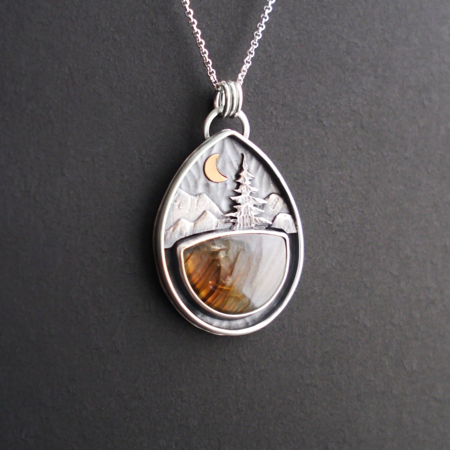 Labradorite Mountain Moonlight Pendant (10)