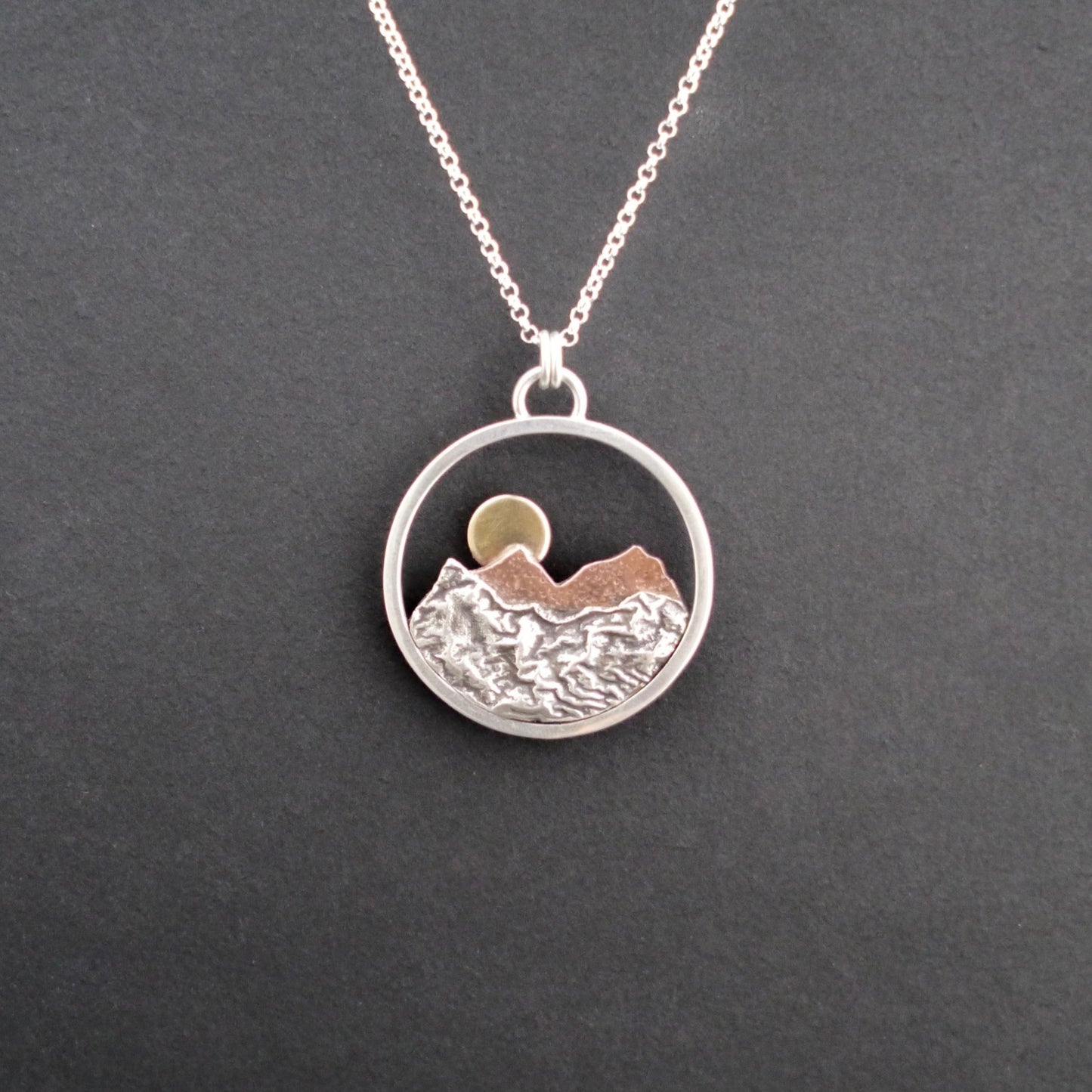 Rocky Mountain Vistas Round Pendant