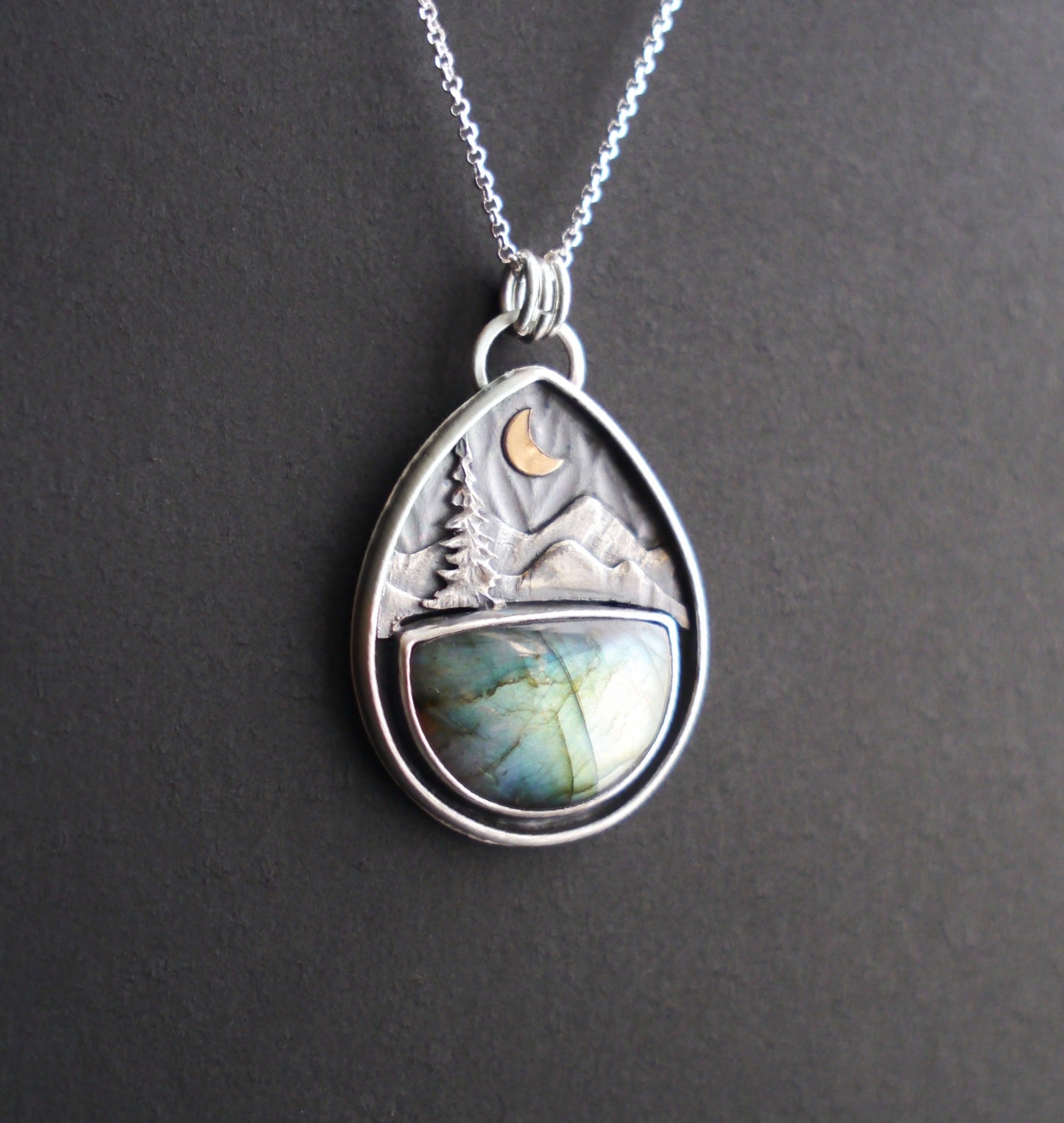 Labradorite Mountain Moonlight Pendant