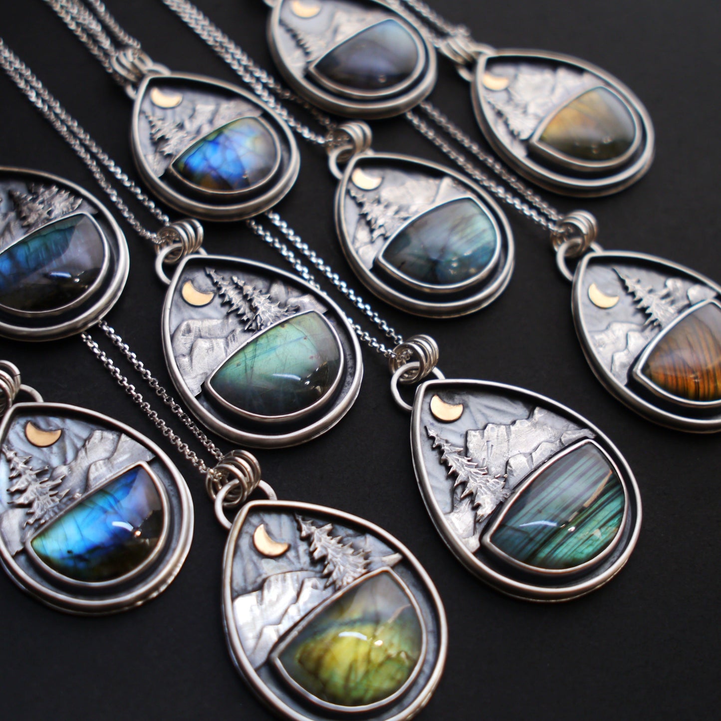 Labradorite Mountain Moonlight Pendant (9)