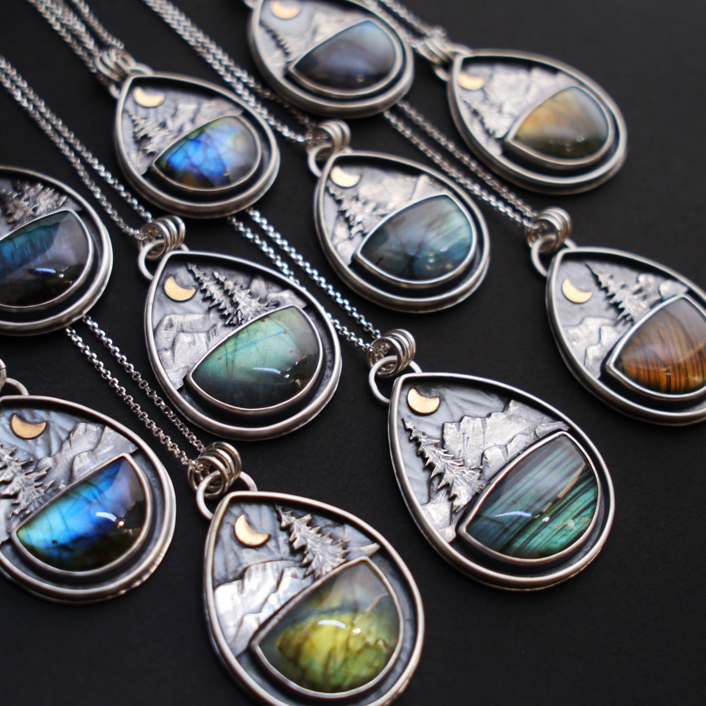 Labradorite Mountain Moonlight Pendant (8)