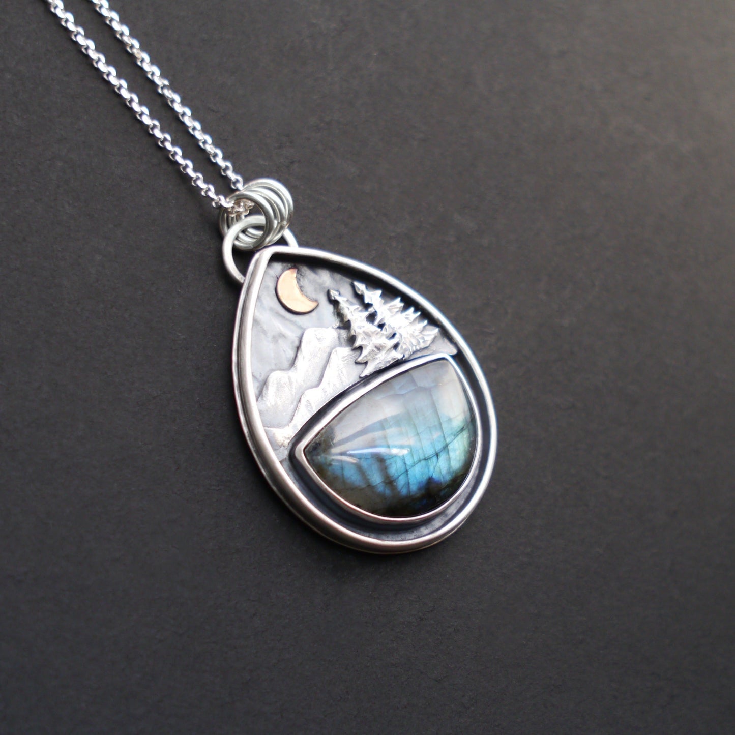 Labradorite Mountain Moonlight Pendant