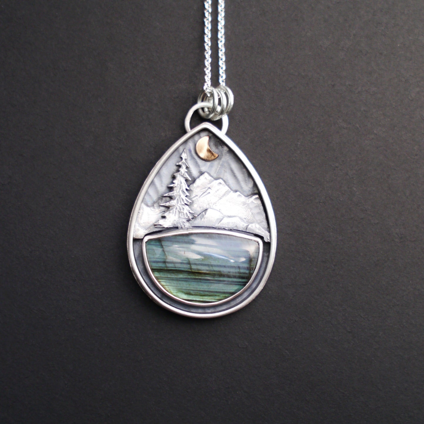 Labradorite Mountain Moonlight Pendant (9)