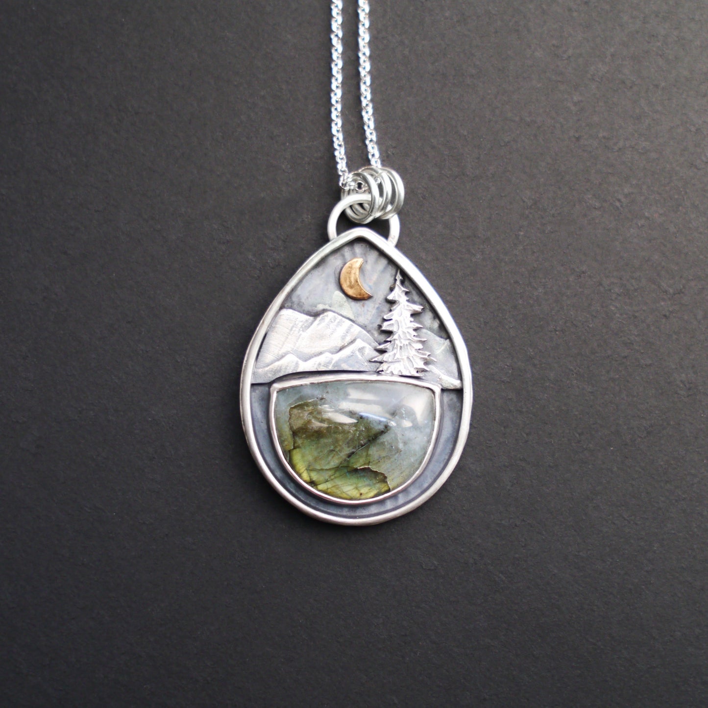 Labradorite Mountain Moonlight Pendant (6)