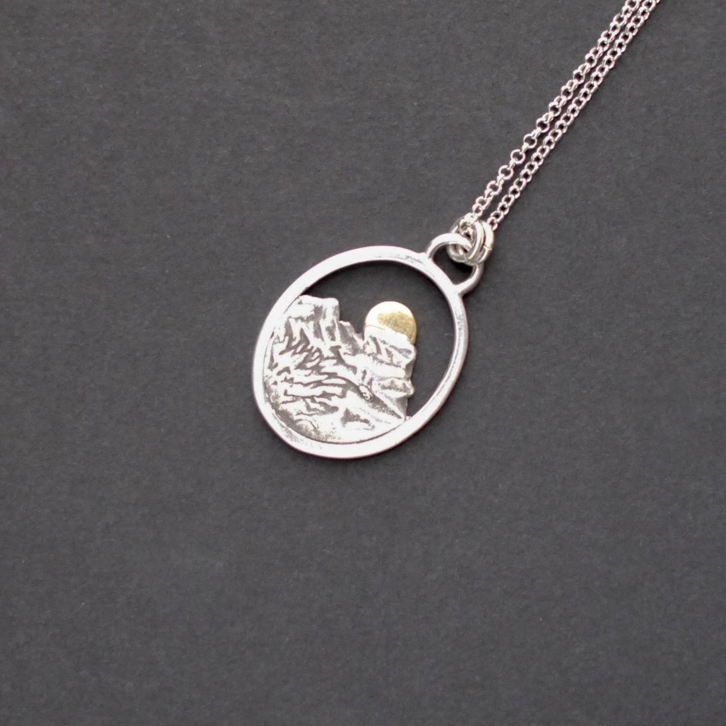 Rocky Mountain Vistas Oval Pendant