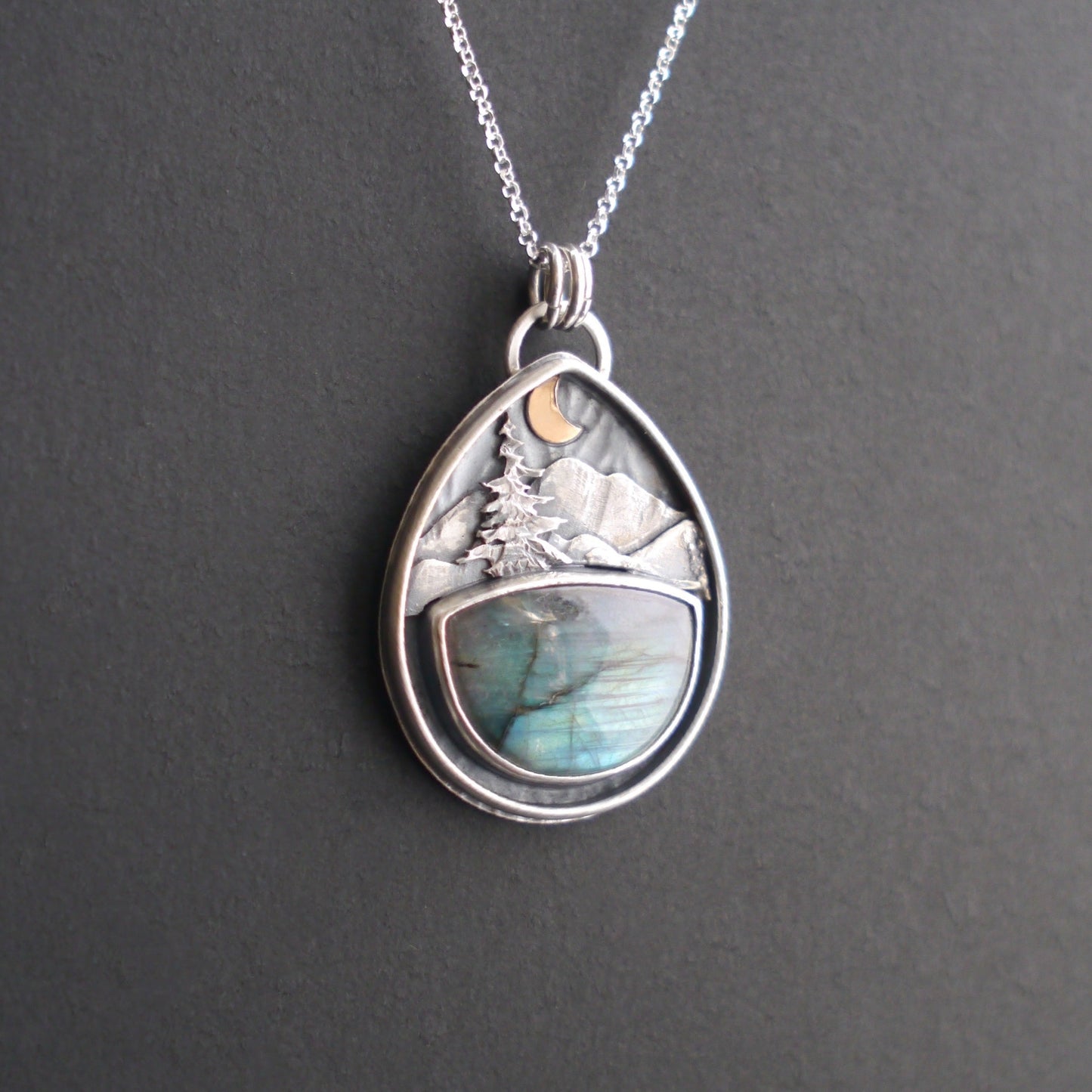 Labradorite Mountain Moonlight Pendant (4)