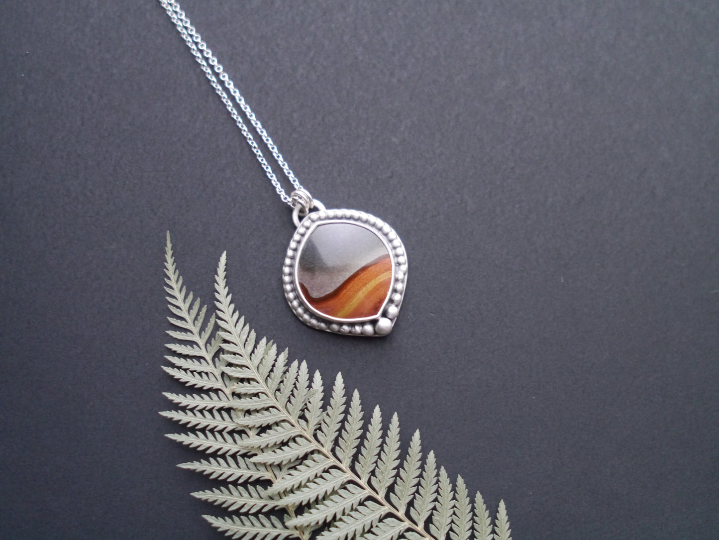 Wanderer Collection - Polychrome Picture Jasper Pendant