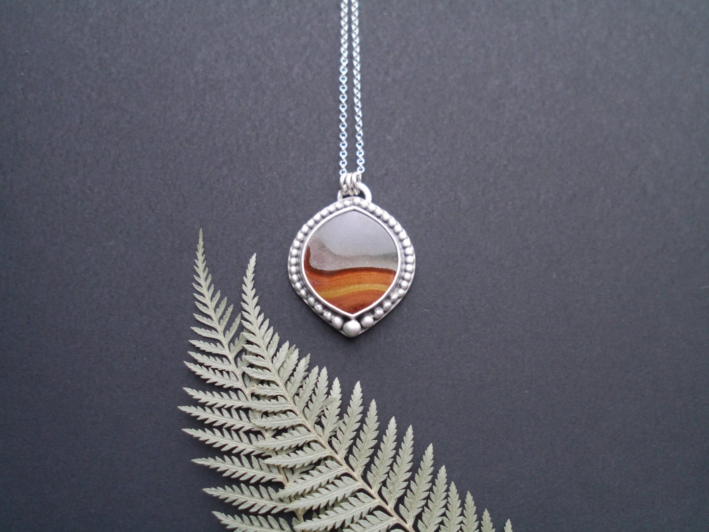 Wanderer Collection - Polychrome Picture Jasper Pendant