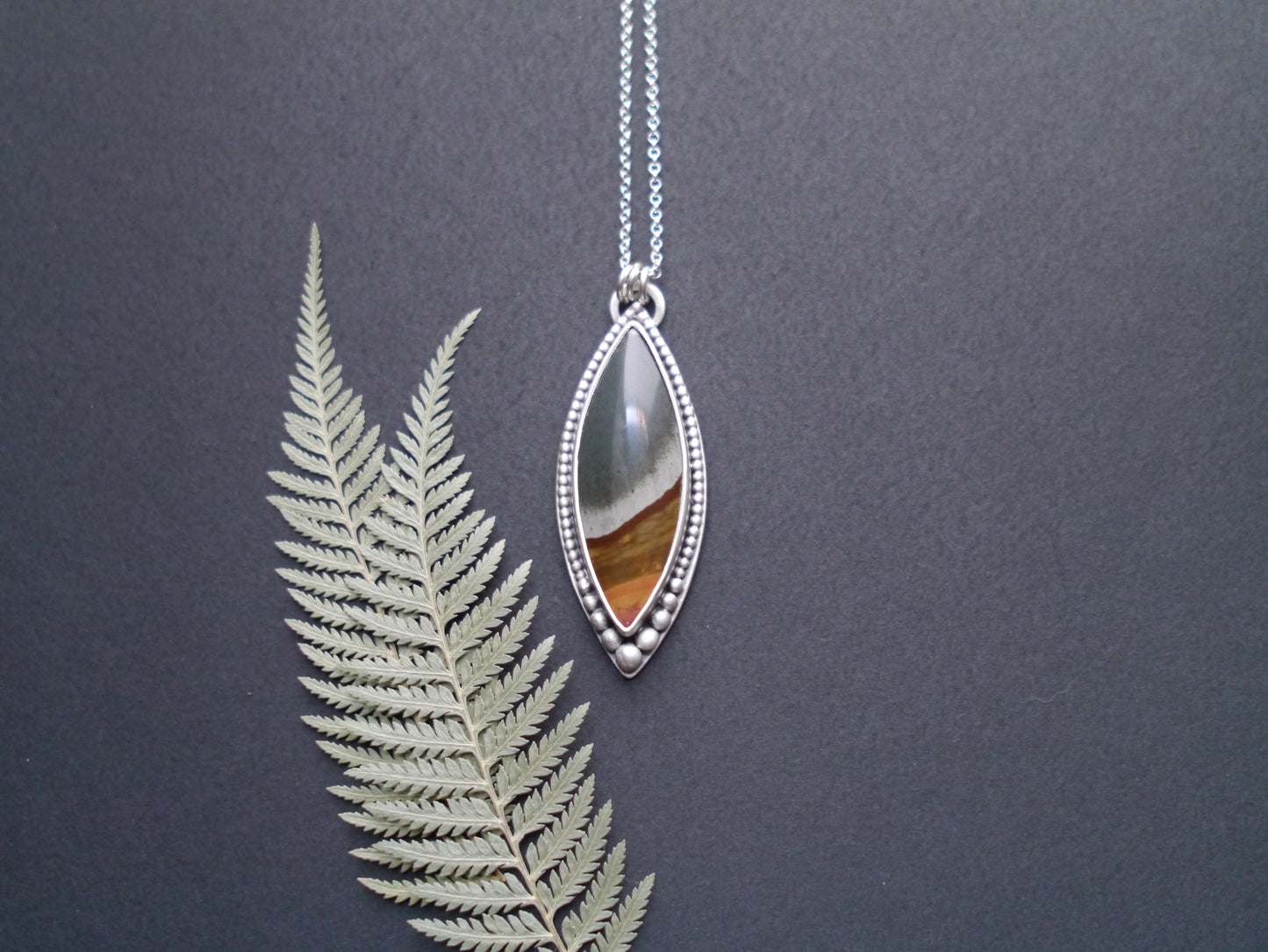 Wanderer Collection - Polychrome Picture Jasper Pendant