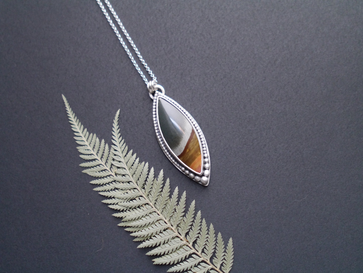 Wanderer Collection - Polychrome Picture Jasper Pendant