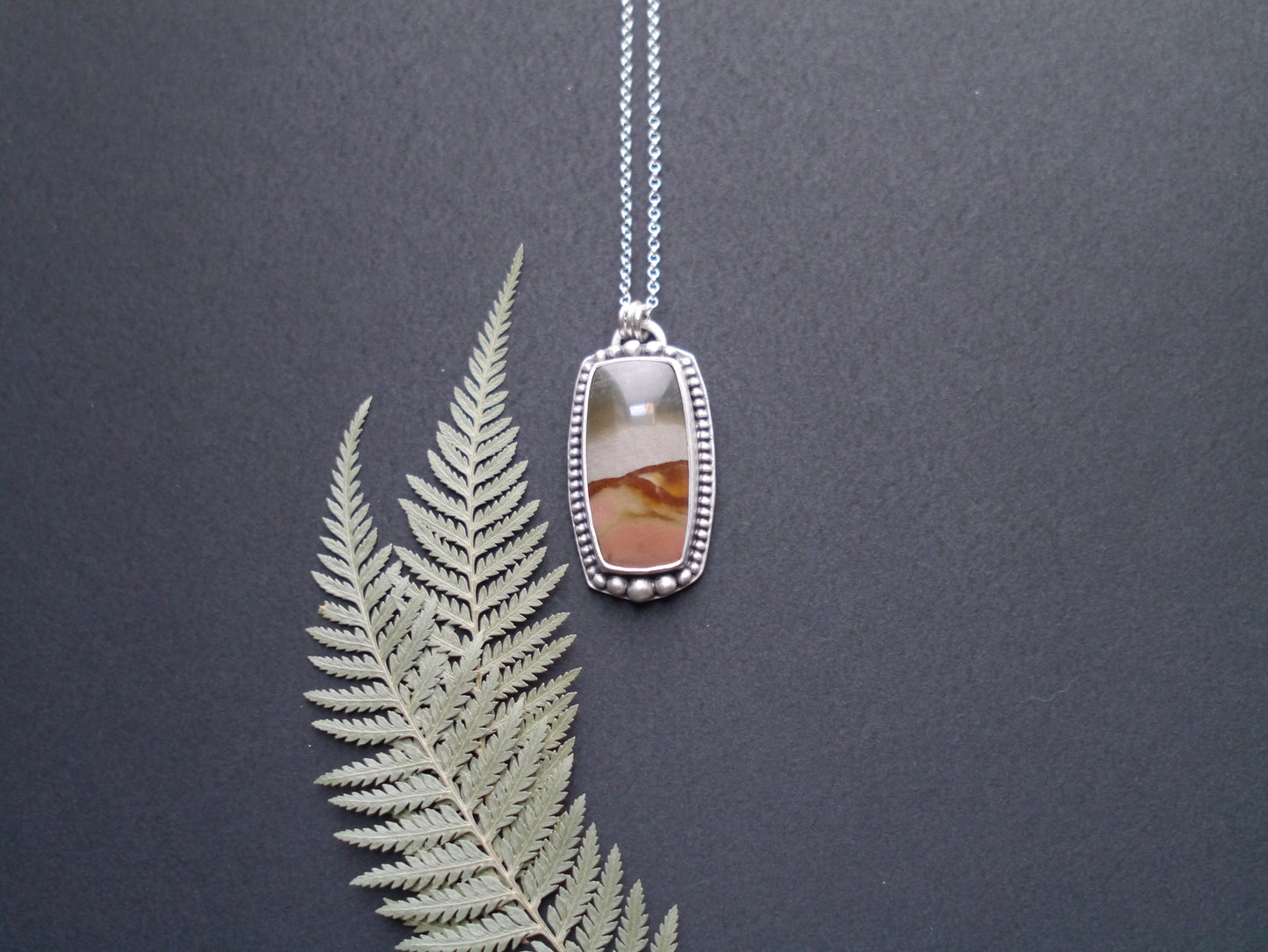 Wanderer Collection - Polychrome Picture Jasper Pendant