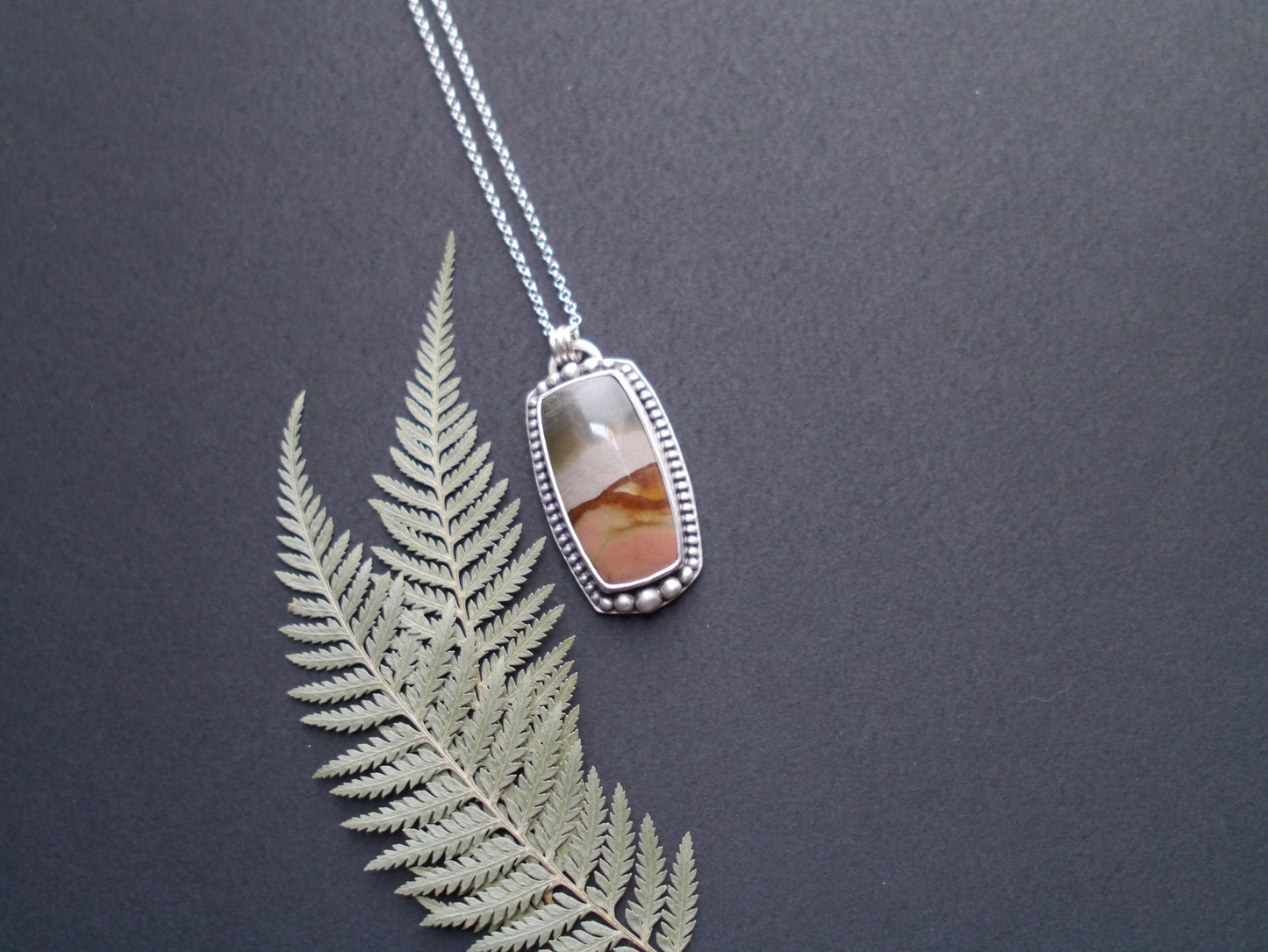 Wanderer Collection - Polychrome Picture Jasper Pendant