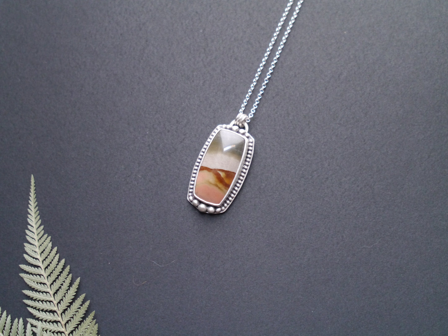 Wanderer Collection - Polychrome Picture Jasper Pendant