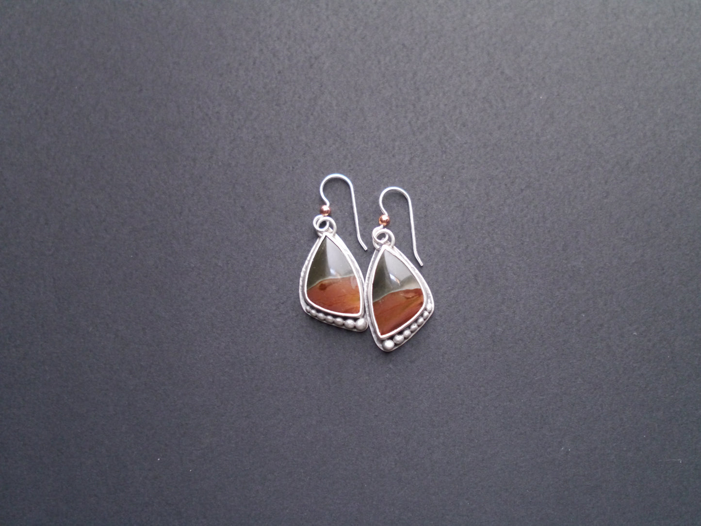 Wanderer Collection - Polychrome Picture Jasper Earrings