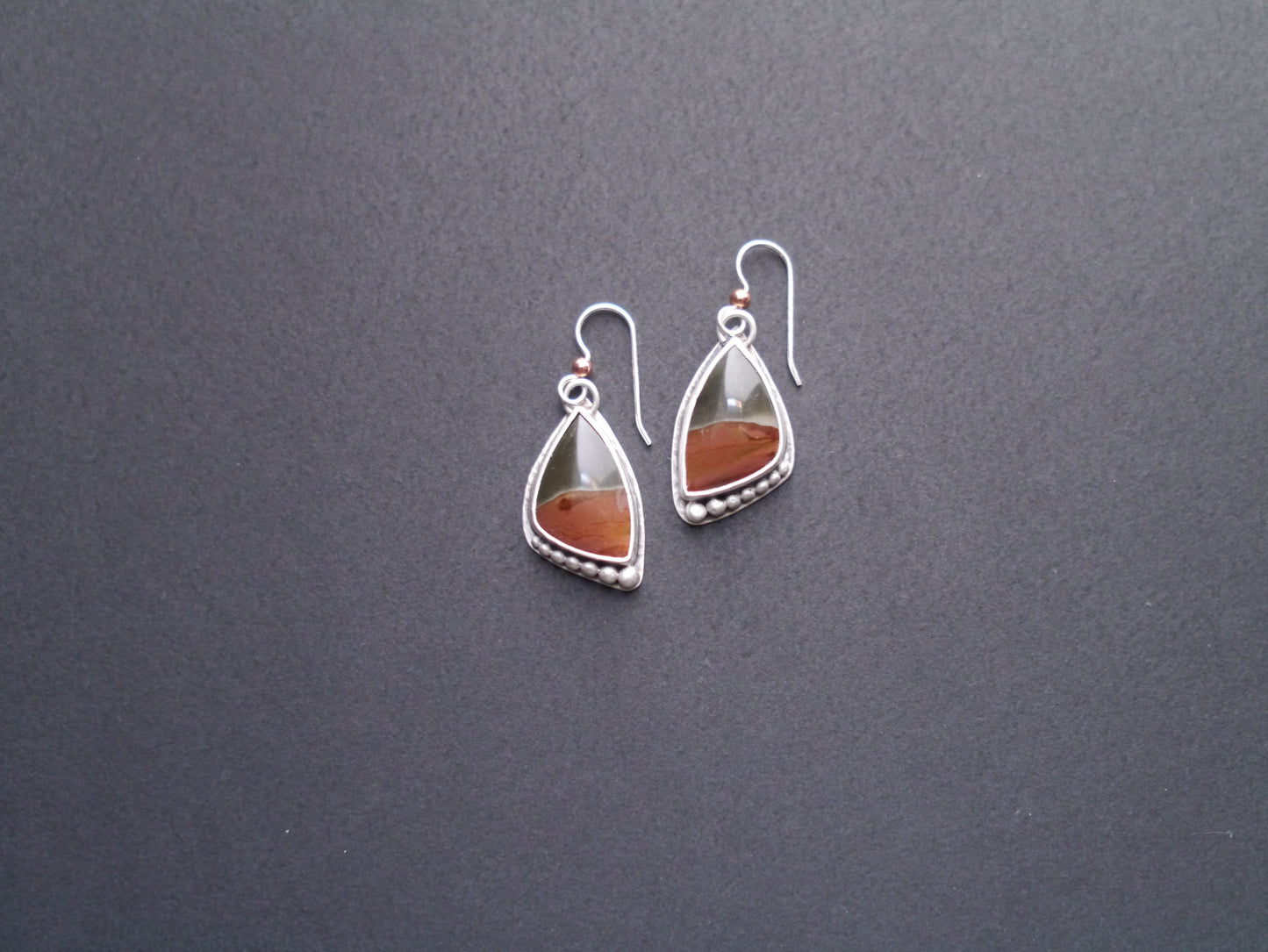 Wanderer Collection - Polychrome Picture Jasper Earrings