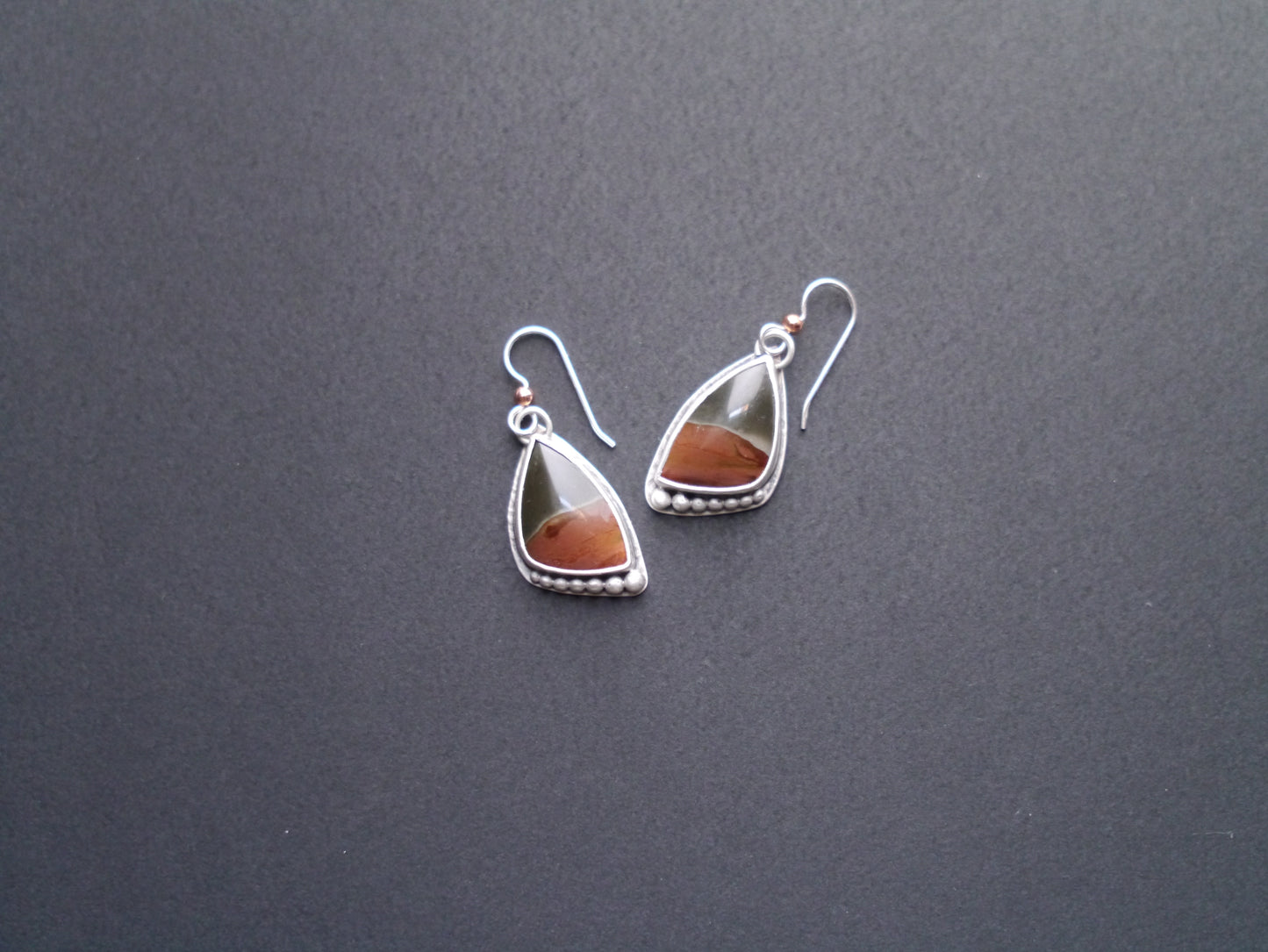 Wanderer Collection - Polychrome Picture Jasper Earrings