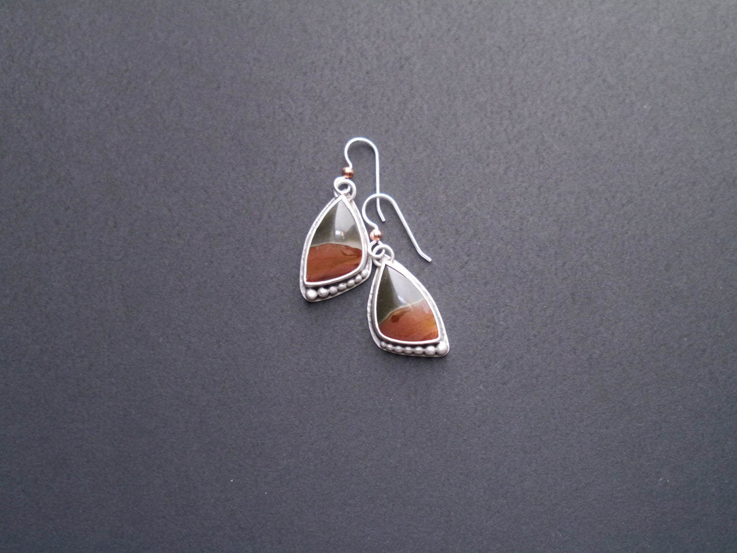 Wanderer Collection - Polychrome Picture Jasper Earrings