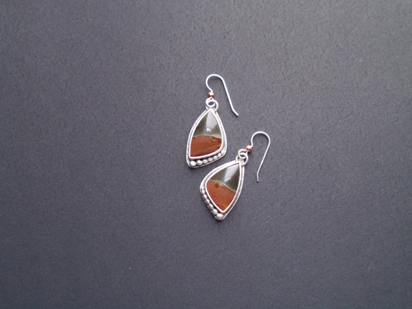 Wanderer Collection - Polychrome Picture Jasper Earrings