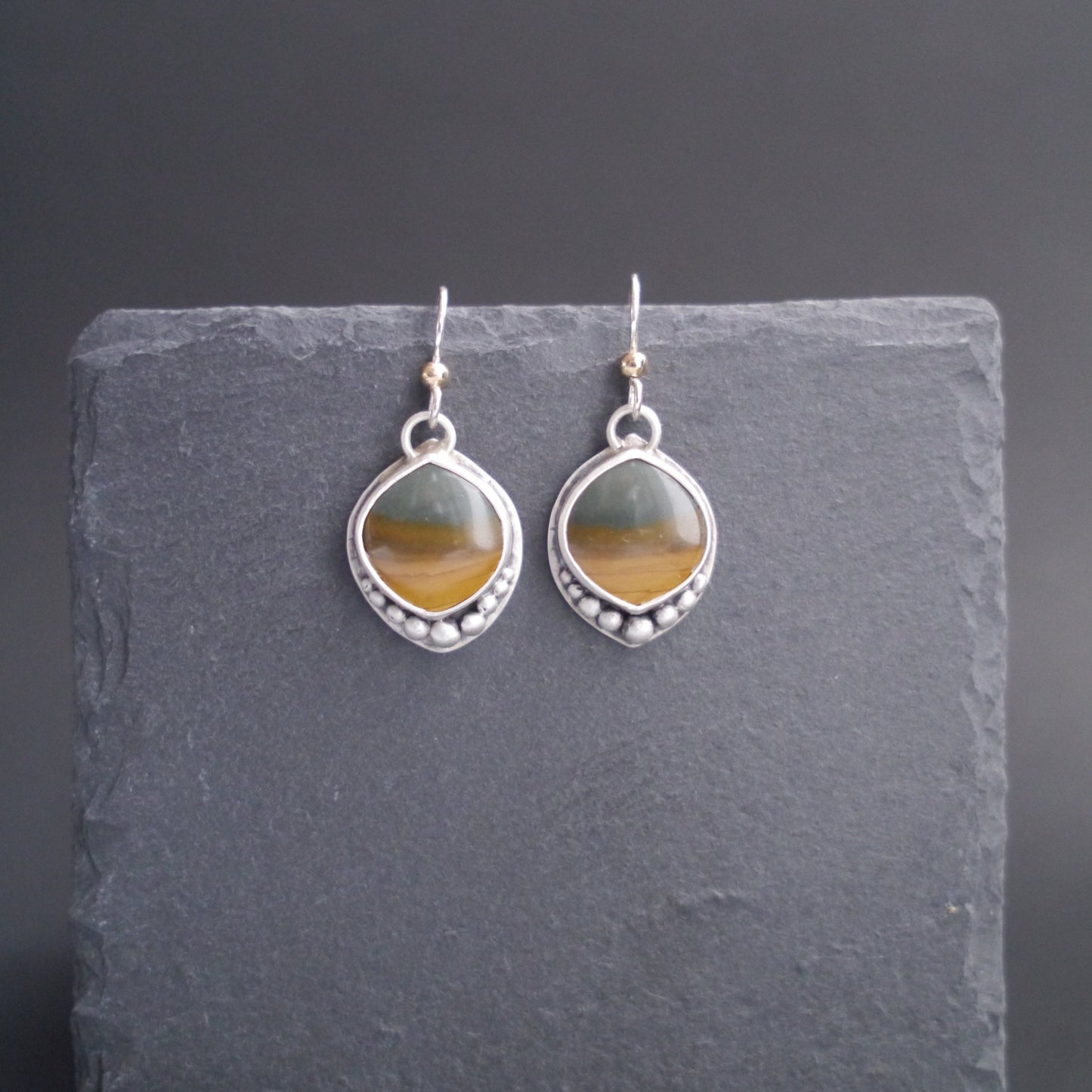 Wanderer Collection - Polychrome Picture Jasper Earrings