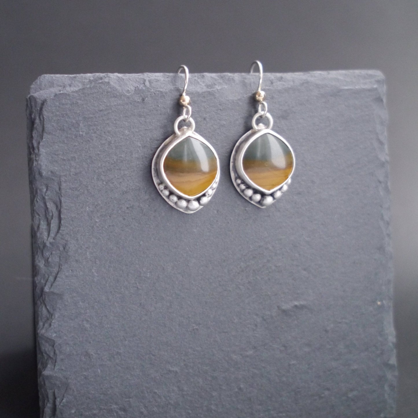 Wanderer Collection - Polychrome Picture Jasper Earrings