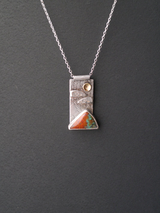 Sonora Skies -  Mountain Portrait Pendant