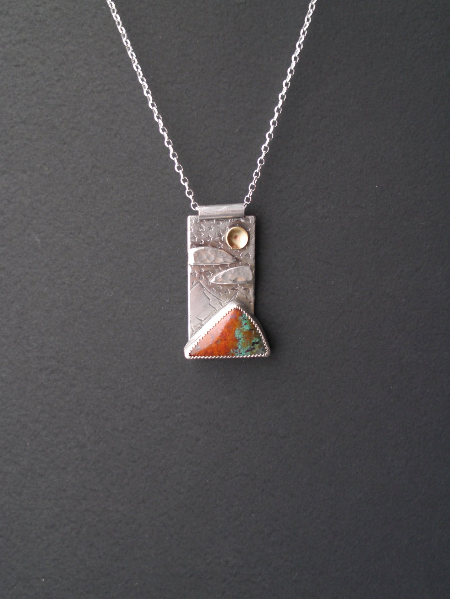 Sonora Skies - Mountain Portrait Pendant