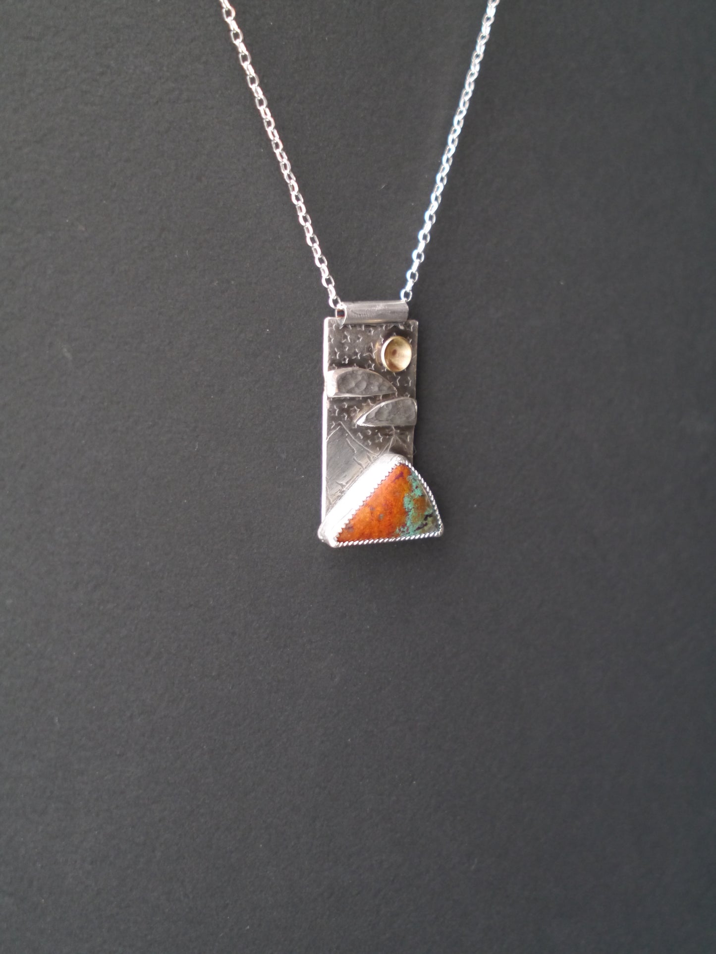 Sonora Skies - Mountain Portrait Pendant
