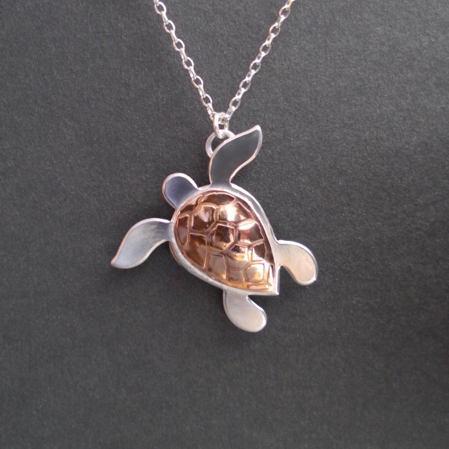 Coastal Textures Sea Turtle Pendant