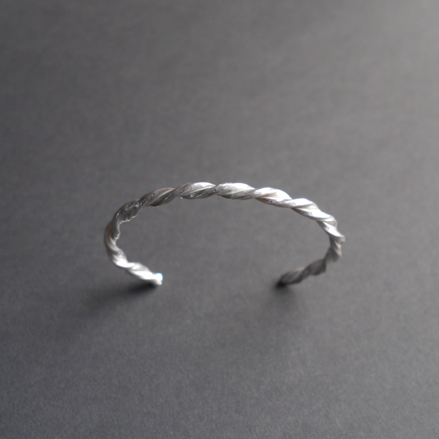 Twisted Cuff in 4mm Sterling Silver