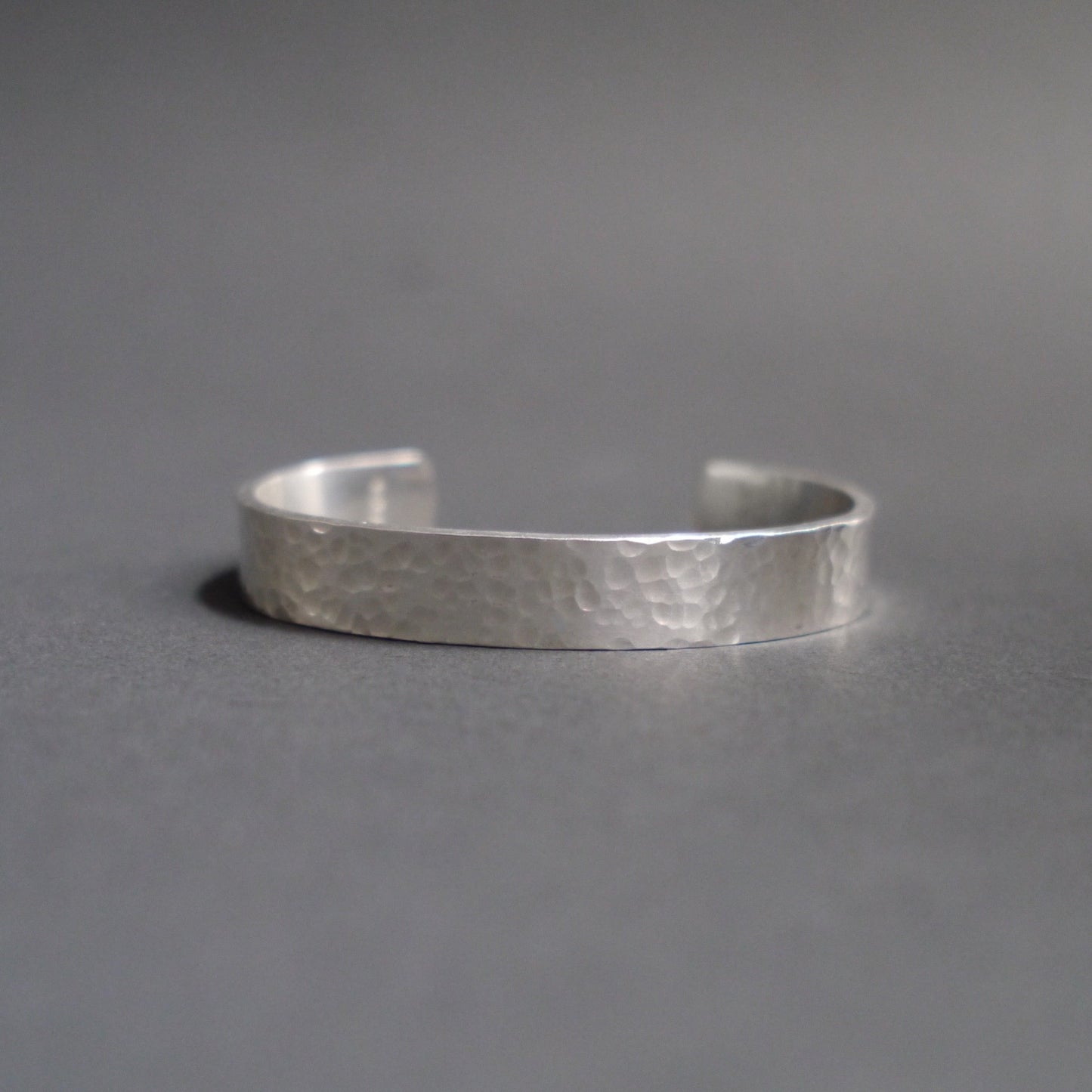 Hammered Texture Cuff in 10mm Sterling Sliver